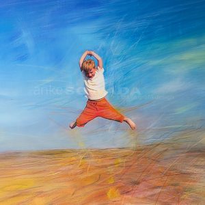 "Lebensfreude" 80x80cm, Leinwand
