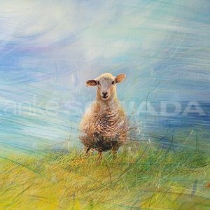"Gipfelstürmerin" 80x80cm, Leinwand