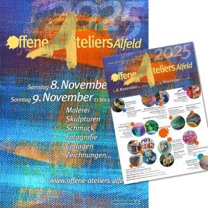 Plakat und Flyer OffeneAteliersAlfeld