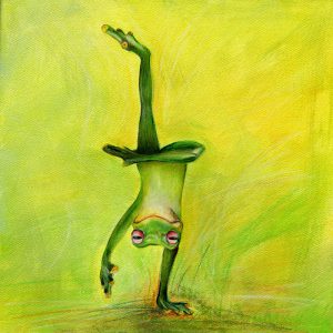 Yoga-frosch-Handstand